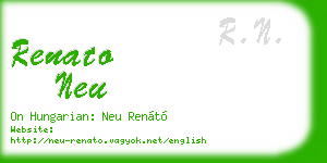 renato neu business card